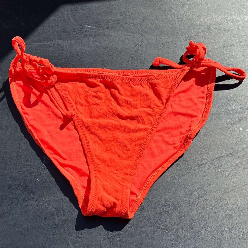 Old Navy Bright Orange Side Tie String Bikini Bottom Women’s S